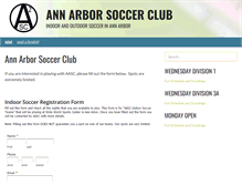 Tablet Screenshot of aascsoccer.com